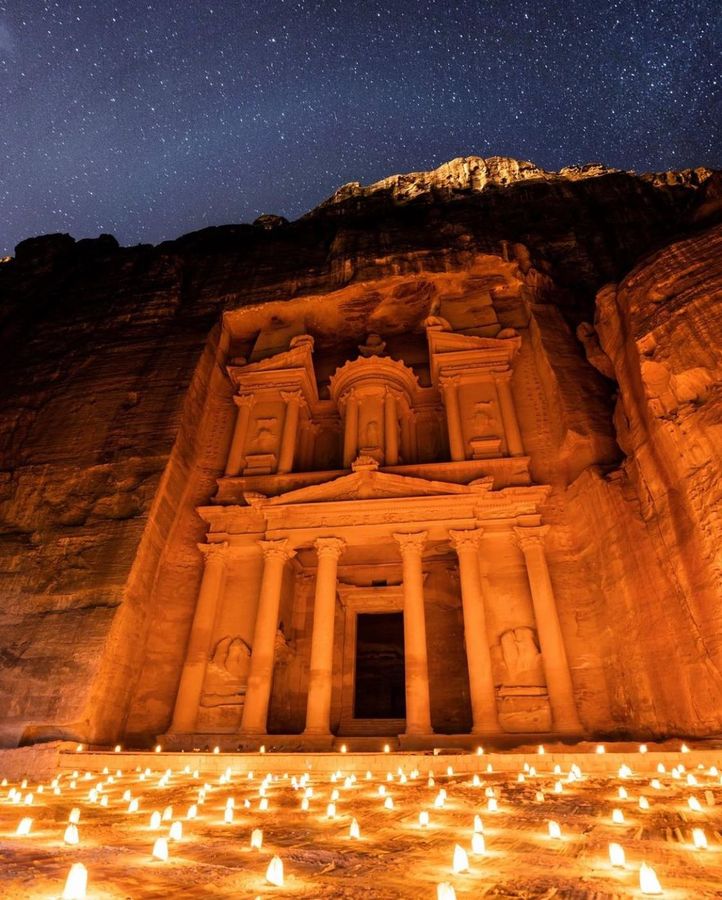Petra by night