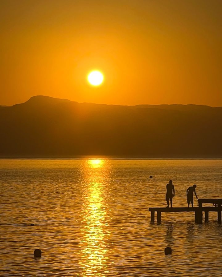 Sunset over the Gulf of Aqaba